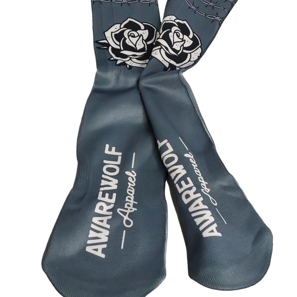 WOMEN'S‎ NWT LONG ROSE FLOWER SOCKS SIZE VARIOUS